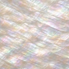 Naklejka premium Mother of Pearl Shell Texture Seamless Pattern. Close-up nacre shell surface detail. Iridescent organic material design. Realistic pearl shell texture background. Detailed glossy macro close-up. 