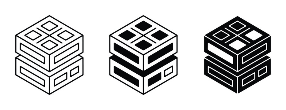 Server Rack Icons, Data Storage Icons, Technology Icons, Network Hardware Icons, Computer Server Icons, Database Icons, Cloud Computing Icons, IT Infrastructure Icons, Set of 3