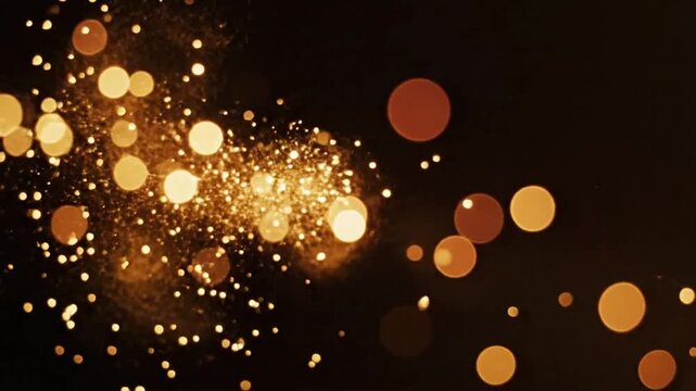 Gold bokeh light abstract transition with vintage design for creative projects in various settings