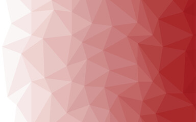 Fototapeta premium Abstract red low poly geometric triangle background
