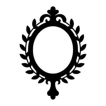 Ornate Gothic Mirror Frame With Decorative Details