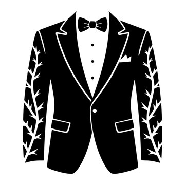 Groom Suit With Gothic Styling