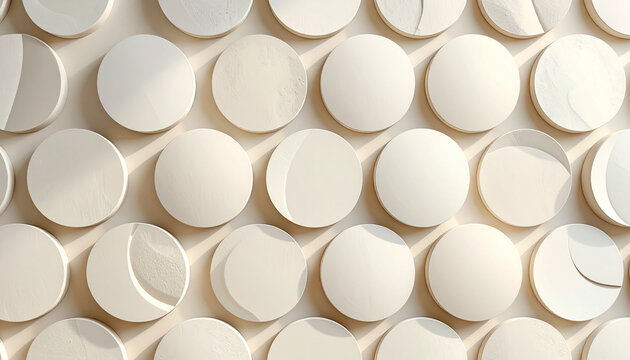 Abstract patroon met witte cirkels