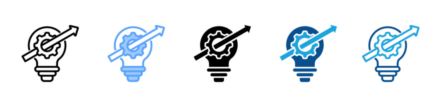 Evolution web icon with multiple style collection