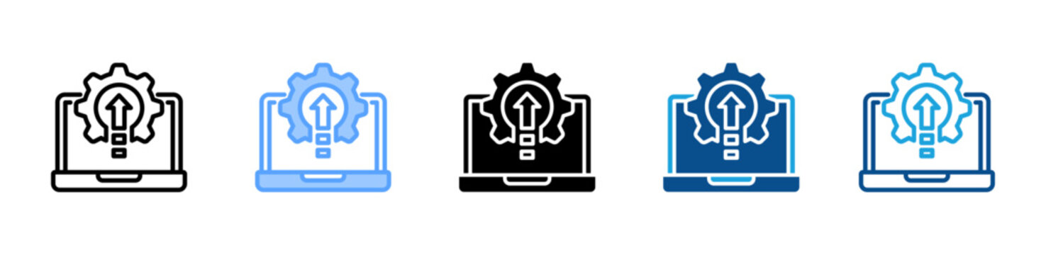 Upgrade web icon with multiple style collection