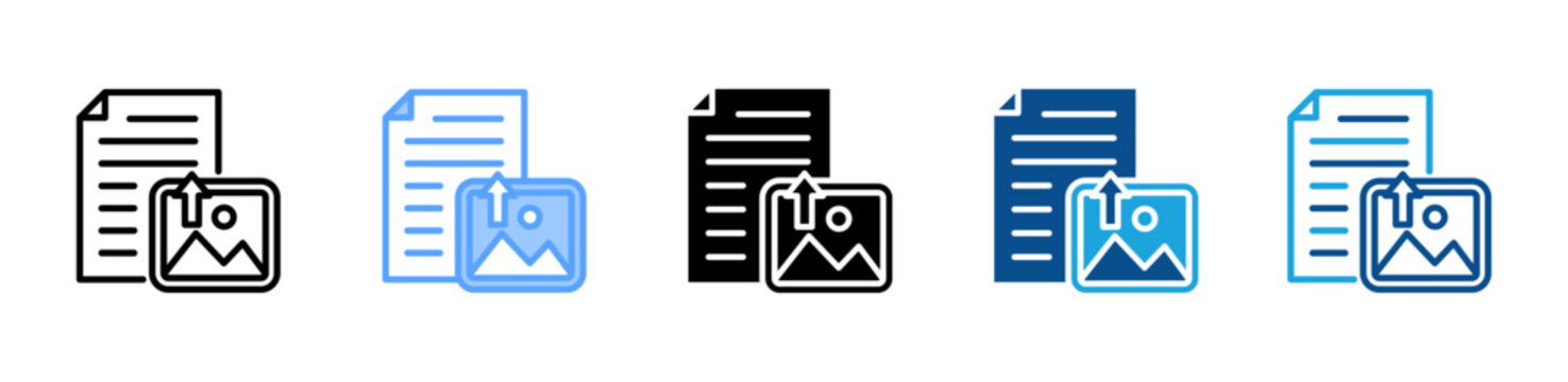 Image web icon with multiple style collection