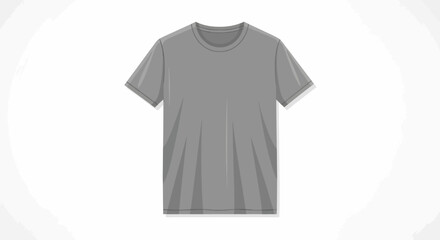 Gray short sleeve casual t shirt. © mukti