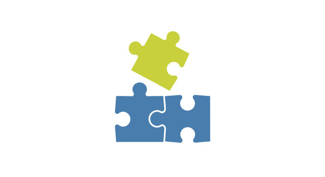 Jigsaw puzzle pieces fitting together.