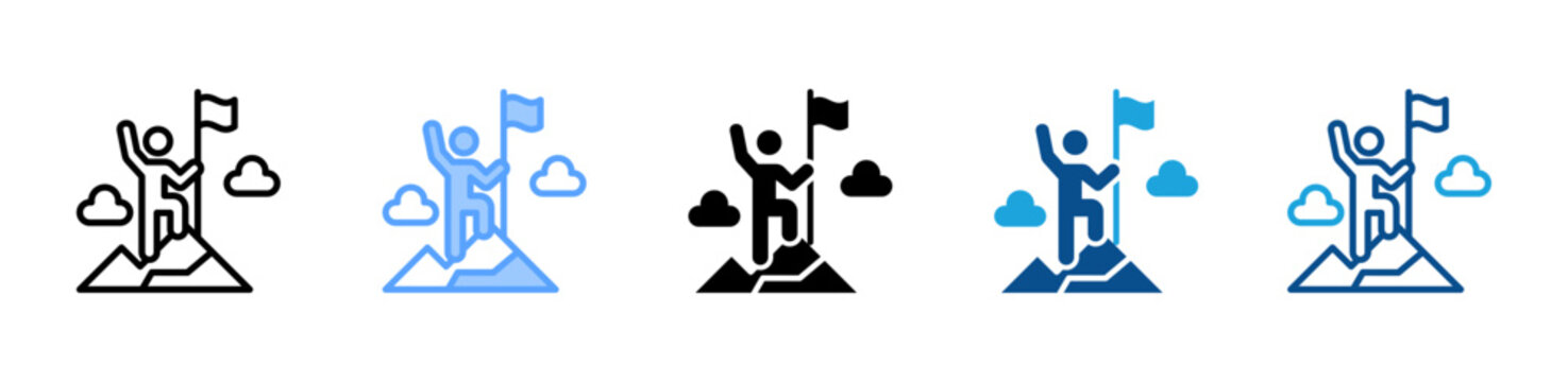 Summit web icon with multiple style collection