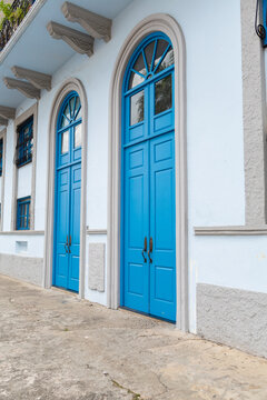 Fachadas coloniales, casco antiguo, cuidad de Panama.
