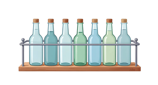 cartoon glass bottles set, colorful bottle collection, transparent container illustration, beverage bottle graphics, cute glass jars design, liquid container icons, decorative bottle shapes, drink pac