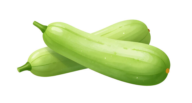 luffa gourd illustration, loofah vegetable design, sponge gourd fresh, green organic vegetable, healthy cooking ingredient, natural farm produce, white background luffa, edible gourd vegetable, garden