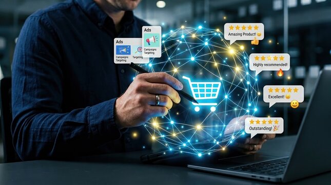 Digital E-Commerce Success: Ads, Targeted Campaigns & Customer Reviews