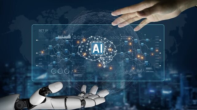 AI powers a neural network to process complex data streams, optimize learning models, and automate high-speed intelligent computing across networks Marrow