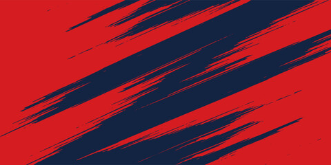 A dynamic abstract background features a bold contrast of red and navy blue separated by angled brush strokes, creating a visually striking and textured composition © inayah