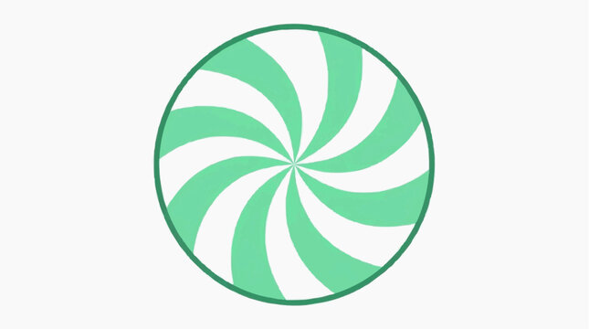 candy mint on white background vector illustration