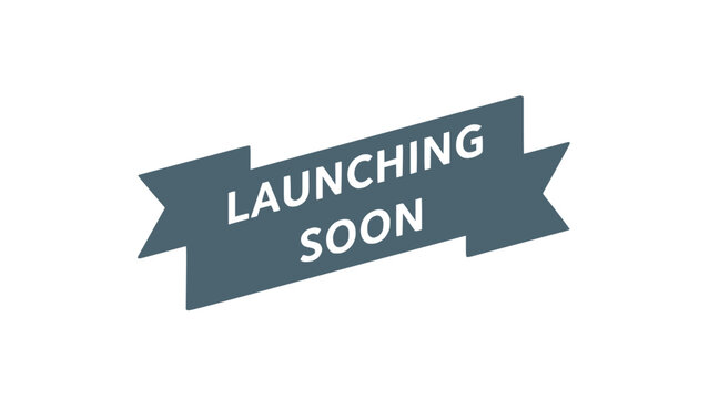 Launching Soon Ribbon - New Product, Business Project Announcement