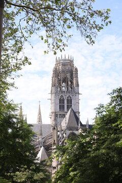 cathedral in the City of rouen, normandy, france