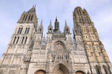 Naklejka premium cathedral of rouen, france, normandy, normandie