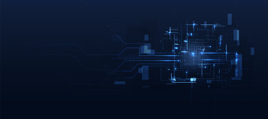 Obraz premium AI Analytics Data with Digital Network Connection