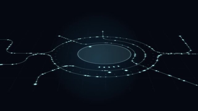 Particle Accelerator Innovation Futuristic Circuit Technology