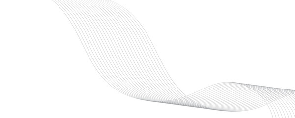 Fototapeta premium Gray Abstract Wave Curve Lines Background with Flowing Particles – Digital EMinimal and modern abstract gray background featuring smooth flowing wave curve lines enhanced with subtle particle effects.