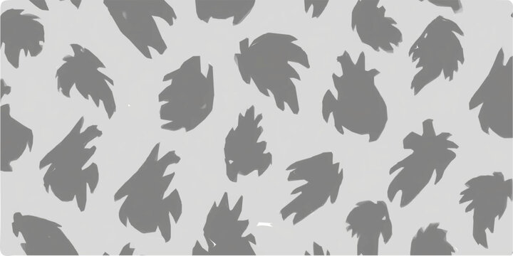 Abstract Leaf Pattern: An artistic arrangement of stylized leaves in various shapes and sizes on a neutral backdrop, lending a touch of natural elegance to a modern design.