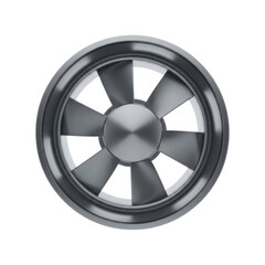 Obraz premium Metallic Alloy Wheel Rim Centered on Transparent Background