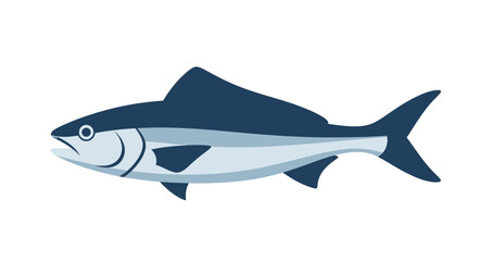Fototapeta premium Stylized Blue Tuna Fish Illustration