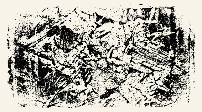 Black and white abstract textured background.