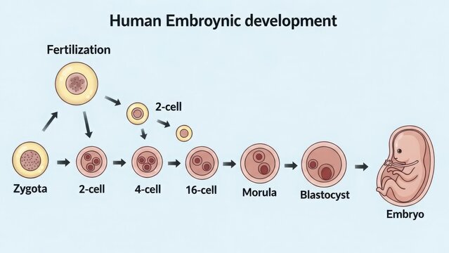 Human embryonic development stages