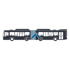 Articulated Bus with Robotic Arm Connecting Section © Teh