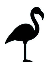 Fototapeta premium Elegant Stylized Crane Silhouette Line Icon for Nature