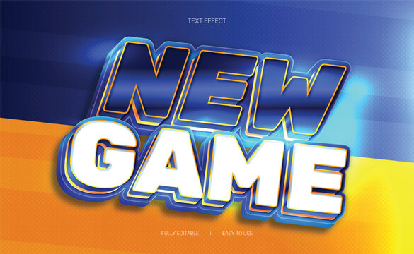 Colorful 3D Game Text Effect Bundle with Download Now and New Game Typography