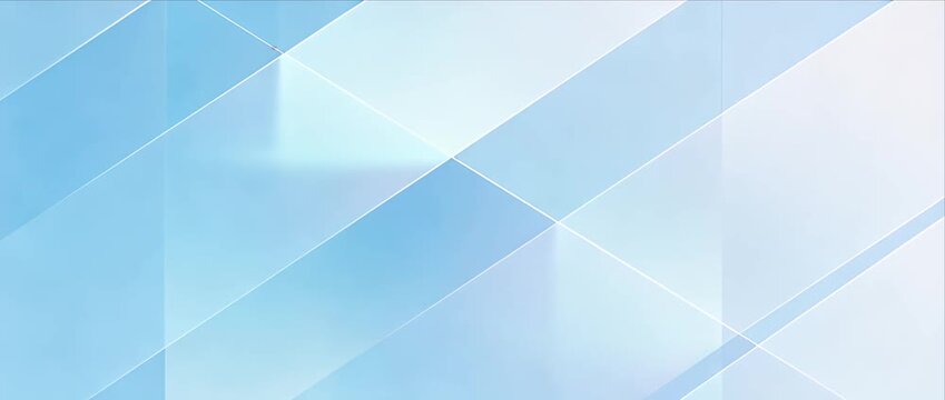 Minimal geometric background pattern in soft blue gradient with diagonal line abstract glass texture for modern clean calm design layout and copy space atmosphere