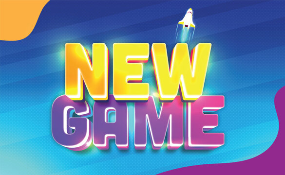 Colorful 3D Game Text Effect Bundle with Download Now and New Game Typography