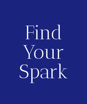 Find Your Spark Inspirational Quote Typography &ndash; Minimalist Motivational Text for Passion, Creativity, Purpose, Personal Growth, Energy, Inspiration and Positive Mindset Design