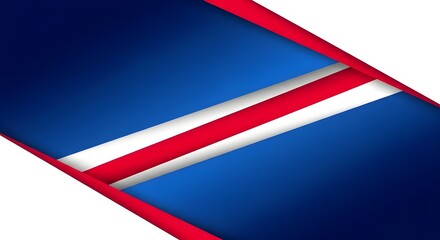Naklejka premium norway flag waving in clear blue sky