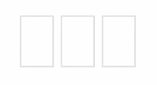 Three rectangles side by side.