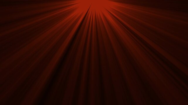 Red abstract background, rays and sun ray light spotlight glowing burst concept ideal for stage intros and cinematic motion graphics.