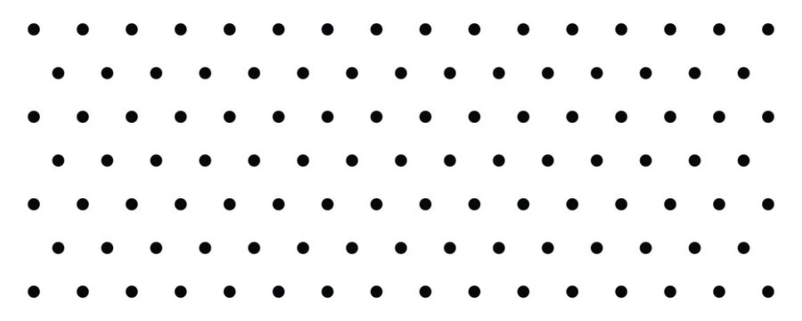 Dotted halftone gradient pattern texture. Random polka dots seamless background. Black vanishing comic pop art overlay backdrop. Halftone raster effect wallpaper. Eps10
