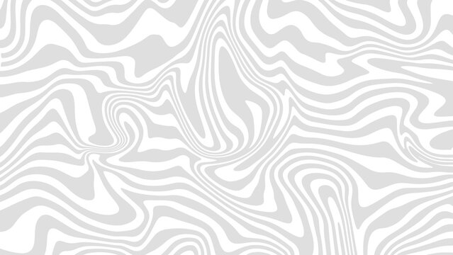 Abstract liquid marble waves with grey and white fluid lines