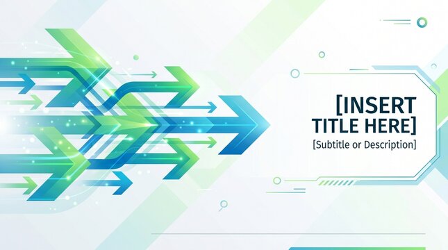 Abstract Arrows Moving Forward in Dynamic Business Presentation Banner