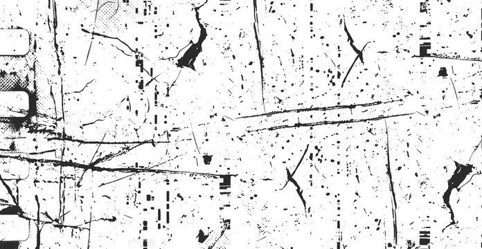 Grunge overlay effect with scratch and dust on black. background, retro noisy grain dust texture for film or photo overlay, old photo overlay texture. Transparent background.