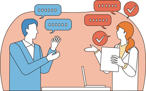 カウンセリングを受ける男性