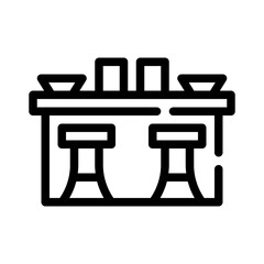 Fototapeta premium bar line icon