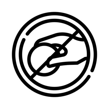 bribery line icon