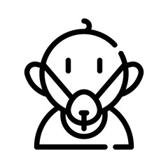 Obraz premium child line icon