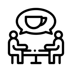coffee line icon © notivestudios