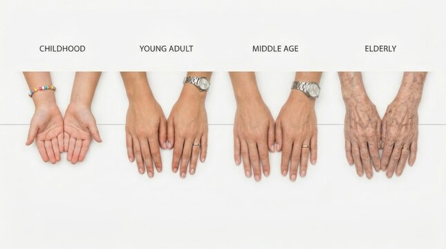 Hands Holding - A Visual Journey Through Lifes Stages.